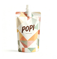 Sachets souples personnalisés en Mylar avec bec verseur 3,5g 50ml 120ml, impression logo par gravure, plastique de qualité alimentaire, étanches à l'humidité, pour liquides et jus
