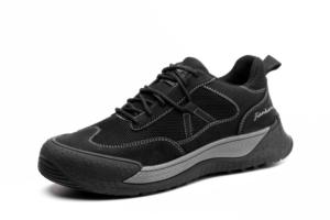 JIANKUN Zapatos de Seguridad Cómodos Unisex de Corte Bajo, Cuero de Microfibra + Malla con Goma Resistente al Desgaste Antideslizante Antigolpes/Perforaciones - Product Image 5