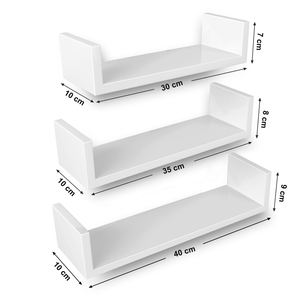 VASAGLE-estante de pared moderno para baño, estantería colgante de almacenamiento, flotante, decorativa