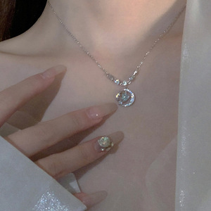 Collare De <span class=keywords><strong>Luna</strong></span> elegante donna strass moda girocollo diamante cuore stella <span class=keywords><strong>Luna</strong></span> <span class=keywords><strong>collana</strong></span> pendente per il regalo della ragazza - Product Image 2