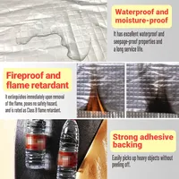 Rouleau d'isolation acoustique et thermique en mousse de caoutchouc avec feuille d'aluminium – Écologique et moderne pour cuisine extérieure, insonorisation des conduites d'eau
