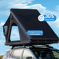 Tente de toit rigide en aluminium pour 2 personnes, pour camping en plein air, 4x4 SUV, 2026, quatre saisons, avec poteaux en aluminium