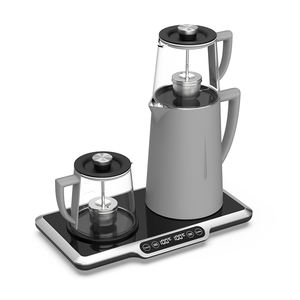 Tetera Eléctrica de Vidrio Hotsy <span class=keywords><strong>con</strong></span> Función de Mantener Caliente, Tetera Eléctrica de Acero Inoxidable <span class=keywords><strong>con</strong></span> Pantalla LED de Temperatura, Cafetera y Tetera - Product Image 5