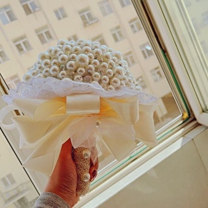 Bouquet <span class=keywords><strong>de</strong></span> mariée en <span class=keywords><strong>fil</strong></span> <span class=keywords><strong>de</strong></span> <span class=keywords><strong>fer</strong></span> LUYI avec <span class=keywords><strong>fleurs</strong></span> <span class=keywords><strong>de</strong></span> pivoine, kit complet <span class=keywords><strong>de</strong></span> matériaux DIY, cadeau pour la Saint-Valentin et les mariages - Product Image 2
