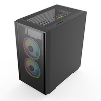 Boîtier PC personnalisé en usine Châssis Jeu M-ATX Cabinet CPU USB3.0 Ordinateur de jeu Gamer Tower Case