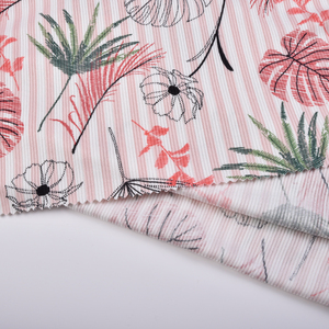 <span class=keywords><strong>Dty</strong></span> 2x2 sườn Polyester <span class=keywords><strong>Spandex</strong></span> đồ ngủ <span class=keywords><strong>Spandex</strong></span> chải in vải cho quần áo đồ ngủ - Product Image 6