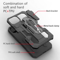 GSCASE Etui de téléphone Etui lourd de style rigide avec béquille Etui de téléphone portable pour Samsung S22 Ultra S23 S24 Plus