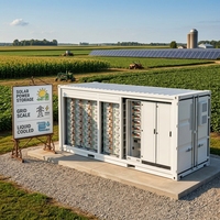 Contenedor de Almacenamiento de Baterías de Litio BESS de 20 pies, Escala de Red de 1MWh, 3MWh, 5MWh