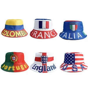 Gorra de Terciopelo con Bandera de País, Gorro de Pescador de Felpa Bordado Personalizado para Fanáticos de la Copa Mundial de Deportes 2026, Regalo Ligero de Verano para Adultos - Product Image 2