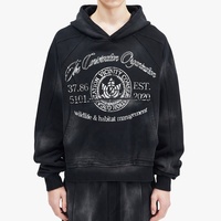 Sweat-shirt à capuche unisexe surdimensionné en coton épais, imprimé graphique vintage, design personnalisé OEM, streetwear pour hommes