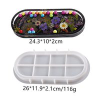 Moule en silicone ovale brillant classique 3D populaire et économique pour la fabrication de bougies, accessoires et boîtes de rangement