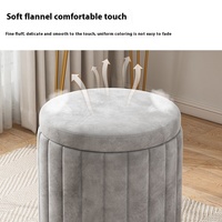 Chaise de tabouret de maquillage de luxe pour chambre à coucher banc de rangement en tissu moderne pour canapé coiffeuse petit accessoire accessible pour la maison