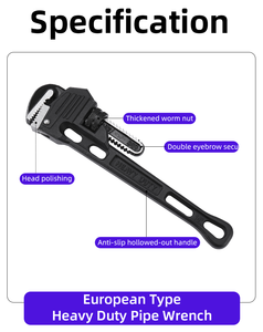 High Quality Heavy Duty Manual Hand Tools Carbon Steel <strong>Pipe</strong> Pliers <strong>Wrench</strong> - Product Image 3