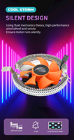 Nouvel arrivage : Ventilateur de refroidissement CPU série UFO, dissipateur thermique en aluminium, faible bruit, roulement fluide 3 broches, 80x80x25mm, 25dBA pour processeur Intel PC