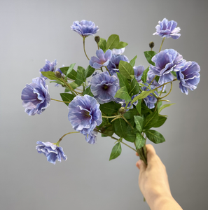 Ramo de Margaritas Artificiales, Pequeñas Flores de Crisantemo Holandés, Decoración de Boda, Flores Silvestres - Product Image 2