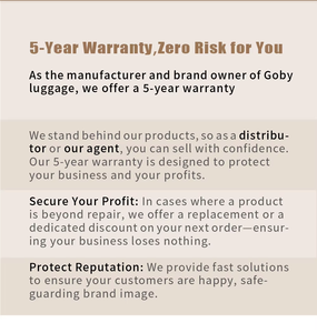 Ensemble de Bagages Ultra-Légers Goby London 14/20/25/29 Pouces, <span class=keywords><strong>Valise</strong></span> Trolley ABS Grande Capacité Extensible avec Roues pour Embarquement - Product Image 6