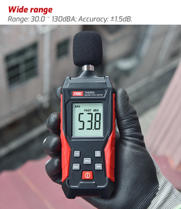 Шумомер TASI TA650A базовой серии, 30~130 дБ, с измерением температуры окружающей среды, цифровой измеритель уровня звука, материал ABS - Product Image 2