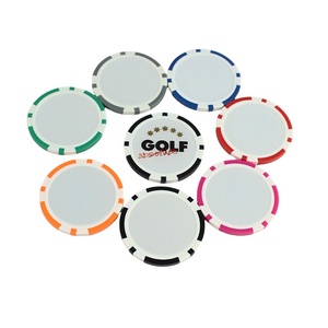 Logo personnalisé couleur marqueur de balle de golf de jeton de poker de 40mm de diamètre - Product Image 2
