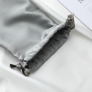Custom Logo Luxury Drawstring Satin Pouch Silk Wigs Satin <b>Bags</b> for Hair Extension Packaging for Gift Jewelry Cosmetic <b>Dust</b> <b>Bag</b> - Product Image 5
