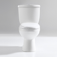 Ensemble de toilettes en céramique bon marché, couleur blanche, avec siphon en P, différentes tailles