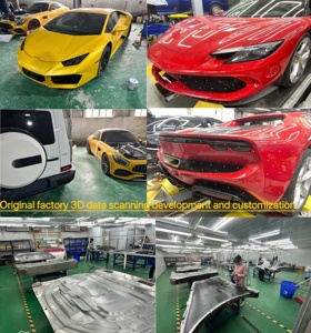 Kit de Carrocería Estilo Brabu-s RT900 para Benz <span class=keywords><strong>AMG</strong></span> GT50/GT63S, Parachoques Delantero, Difusor Trasero, Guardabarros, Alerón Trasero - Product Image 5