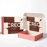 Boîte carrée personnalisable en carton ondulé pour la Saint-Valentin, pour en-cas, noix, bonbons, chocolat, avec finition brillante ou mate, laminée, magnétique