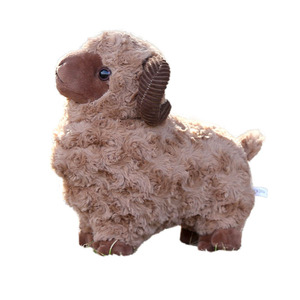 Peluche Mouton à Cornes Courbes, Jouet en Peluche, <span class=keywords><strong>Petite</strong></span> Poupée Agneau, Vente en Gros, Ornement Style Xinjiang 11-30cm - Product Image 6