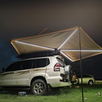 Auvent latéral de véhicule XL à installation rapide 270 degrés pour camping extérieur, coque rigide ABS, rayon de 2 mètres, toutes saisons