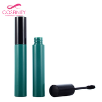 Tube de brillant à lèvres vide mat givré avec capuchon doré électroplaqué, flacon de rouge à lèvres liquide rechargeable, emballage cosmétique DIY pour gloss à lèvres