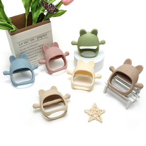 NOUVEAU Sucette Lapin pour Bébés Allaités au Sein, Jouet de Siège Auto pour Bébé, Jouet de Dentition en Silicone de Qualité Alimentaire, Jouet à Mâcher Doux pour la Dentition - Product Image 1