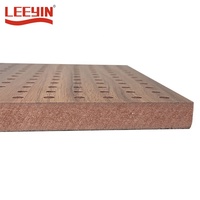 Panneau acoustique perforé en MDF, panneau acoustique perforé en bois, panneau d'absorption acoustique en bois perforé