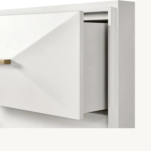 Arredamento per la casa dal Design moderno Set di mobili per camera <span class=keywords><strong>da</strong></span> <span class=keywords><strong>letto</strong></span> letti King Size di colore bianco comò a 3 cassetti per camera <span class=keywords><strong>da</strong></span> <span class=keywords><strong>letto</strong></span> - Product Image 3