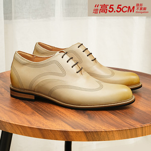 Botas de punta puntiaguda de cuero genuino negro con banda elástica, sin cordones, para oficina y carrera profesional, suela de goma, envío directo - Product Image 5