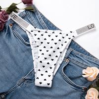 Pakaian Dalam Wanita Grosir, Seksi, Warna Kontras, Model Sport dengan Huruf, Thong untuk Wanita