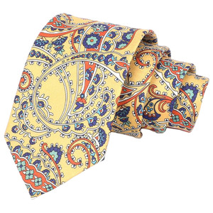 Новая модель 2025 года: элитный мужской галстук 8 см с принтом, высококачественный узор «пейсли», 100% полиэстер - Product Image 2