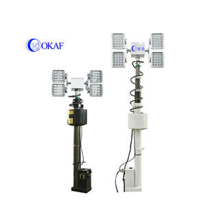 충전식 4*120W <span class=keywords><strong>LED</strong></span> 방수 IP66 작업등 타워 전기 텔레스코픽 마스트 건설 현장 비상용 - Product Image 2