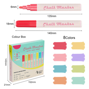 Giá rẻ Macaron màu chất lỏng phấn đánh dấu khô-xóa & WET-Erase nghệ thuật đánh dấu bộ chất lỏng phấn đánh dấu bút - Product Image 4