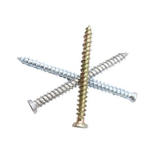 Tornillo para Muebles, Cabeza Plana, Rosca de 5mm, Recubierto de Zinc y Níquel - Product Image 5