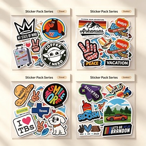 Paquetes de Pegatinas de Vinilo Personalizadas al por Mayor, Etiquetas Adhesivas Impermeables de Forma Irregular para Manualidades y Regalos, Paquete a Granel, Envío Global - Product Image 5