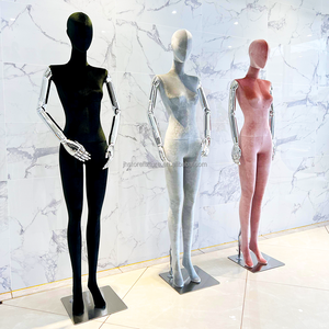 Mannequin de luxe pour femme, corps entier, en velours, nouvelle couleur, pour boutique de mode, bijouterie, magasin de mariage, modèle de mannequin - Product Image 5