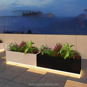 H044 OEM ODM Jardinière rectangulaire en PP pour extérieur, bac à fleurs contemporain pour balcon, patio, aménagement paysager et décoration - Product Image 2