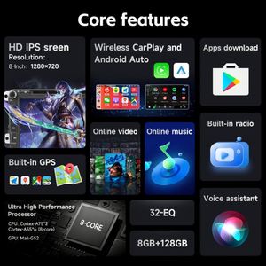 Autoradio 2 Din Android Stéréo Radio Android 12 GPS Intégré WiFi Mirror Link Amplificateur pour Golf Passat B6 Polo VW Skoda Octavia - Product Image 2