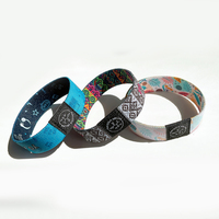 Bracelet extensible personnalisé avec logo, réutilisable, étanche, tendance, avec puce RFID NFC 215 pour contrôle d'accès