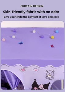 Carpa de Juego Grande con Doble Puerta y Ventana para Niños, Casa de Juegos Tipo Castillo de Princesa, Juguete Interior para Niñas, Uso Doméstico, Base Secreta - Product Image 3