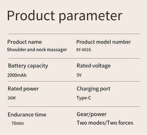 Masajeador Eléctrico de Hombros y Cuello 2026 con Terapia de Calor y Movimiento de Amasamiento 3D para Alivio Específico y Comodidad al Trabajar desde Casa - Product Image 5