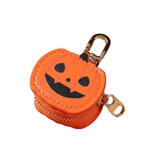 Pumpkin <b>Coin</b> Pouches Wallet PU Leather <b>Coin</b> <b>Purse</b> with Keychain Leather <b>Coin</b> Pouch Gifts for Women - Product Image 4