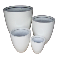 Pots de fleurs en fibre de verre de style classique, durables et légers, pour jardin et balcon, faible MOQ, fabriqués au Vietnam
