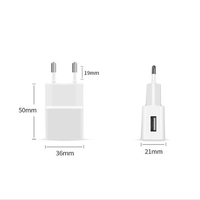 Chargeur mural USB 5V 1A certifié CE, prise EU, adaptateur secteur universel de voyage pour Samsung