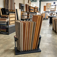 Support d'exposition sur pied en bois pour salle d'exposition, idéal pour les accessoires de carrelage mural, de toiture et de terrasse en porcelaine et céramique