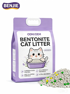 ทรายแมวเบนโทไนต์ BENJIE แบบเม็ดกลม ย่อยสลายเร็ว ปราศจากฝุ่น ขนาดบรรจุ 10 กก. เป็นมิตรต่อสิ่งแวดล้อม - Product Image 1